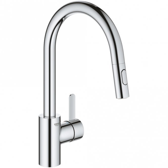 Grohe  Euro smart Cosmopolitan Kitchen Sink Mixer Tap With Pull Out Spout - Chrome