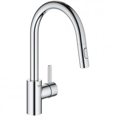 Grohe Euro smart Cosmopolitan Kitchen Sink Mixer Tap With Pull Out Spout - Chrome