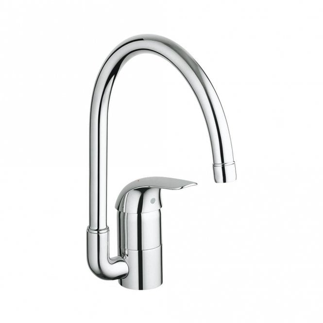 Grohe  Euroeco High Spout Kitchen Sink Mixer Tap - Chrome