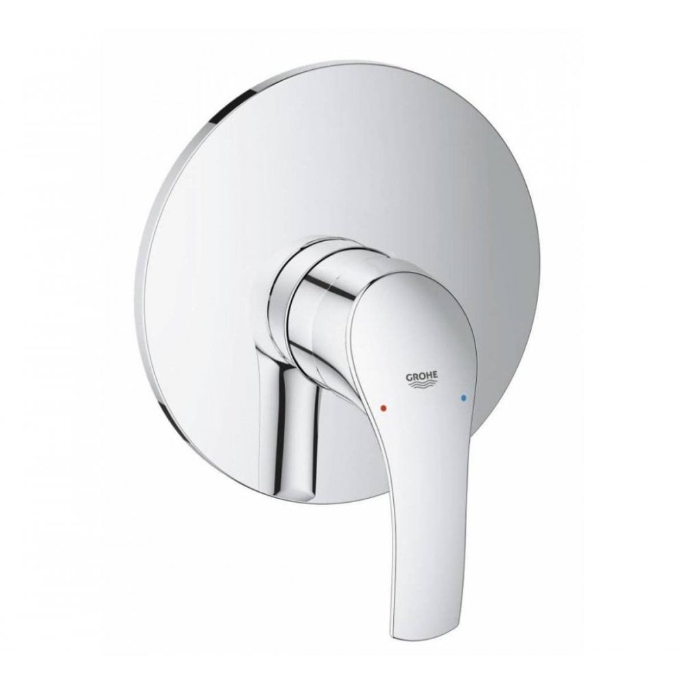 Upgrade Your Bathroom With The Grohe Eurosmart Shower/Tub Trim – Polished Chrome Finish, Wall-Mounted & Sleek!