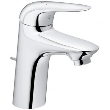 Grohe Eurostyle S Size Single Lever Basin Mixer Tap With Pop Up Waste - Chrome