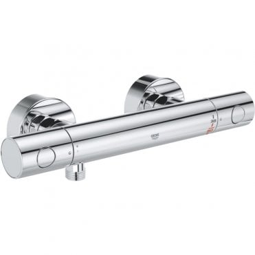 Grohe Grohtherm 800 Cosmopolitan Thermostatic Bar Shower Mixer Valve Bottom Outlet - Chrome