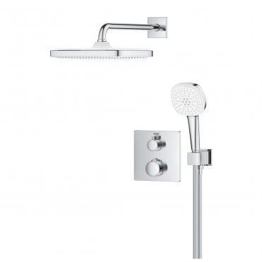Grohtherm Concealed shower system with Tempesta 250 Cube