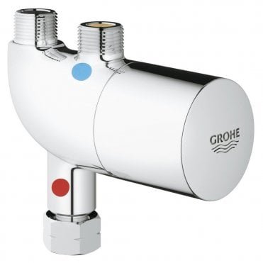 Grohe Grohtherm Micro Thermostatic Angle Valve - Chrome