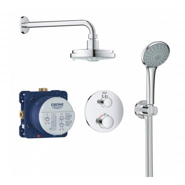 Grohe Grohtherm Perfect Shower Set With Rainshower Cosmopolitan 160 & Hand Shower - 34735000