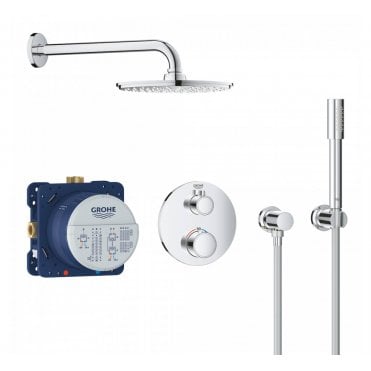 Grohe Grohtherm Perfect Shower Set With Rainshower Cosmopolitan 210 & Hand Shower - 34732000