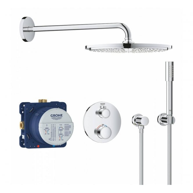 Grohe  Grohtherm Perfect Shower Set With Rainshower Cosmopolitan 310 & Hand Shower - 34731000
