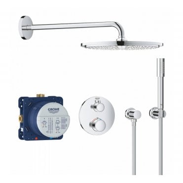 Grohe Grohtherm Perfect Shower Set With Rainshower Cosmopolitan 310 & Hand Shower - 34731000