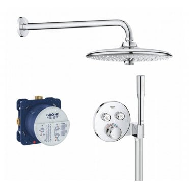 Grohe Grohtherm Smart Control Shower Set With Euphoria 260 Head Shower Set 3 Sprays - 34744000