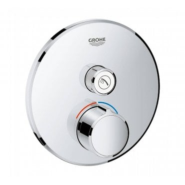 Grohe Grohtherm Smart Control Thermostatic Round Trim For One Outlet - 29144000
