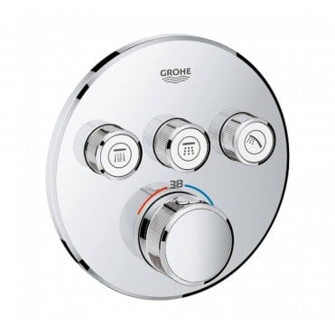 Grohe Grohtherm Smart Control Thermostatic Trim For 3 Outlets - 29121000