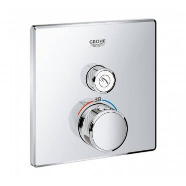 Grohe Grohtherm Smart Control Thermostatic Trim For One Outlet Square - 29123000