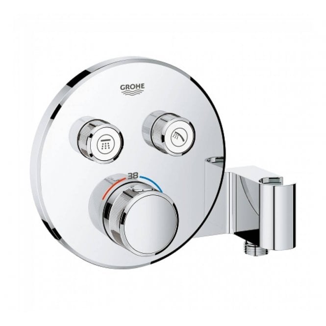 Grohe  Grohtherm Smart Control Thermostatic Trim For Two Outlets With Integrated Hand Shower Holder - 29120000