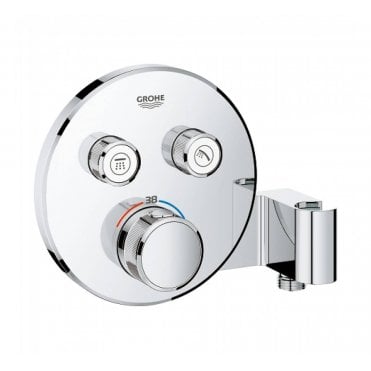 Grohe Grohtherm Smart Control Thermostatic Trim For Two Outlets With Integrated Hand Shower Holder - 29120000