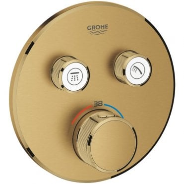 Grohe Grohtherm Smartcontrol 2 Way Thermostat Trim - Brushed Sunrise