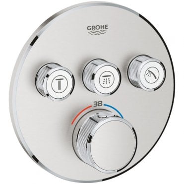 Grohe Grohtherm Smartcontrol 3 Way Thermostat Trim (Select Finish)