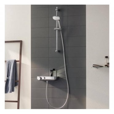 Grohtherm Smartcontrol Thermostatic Shower Mixer 1/2" With Shower Set- 34721000