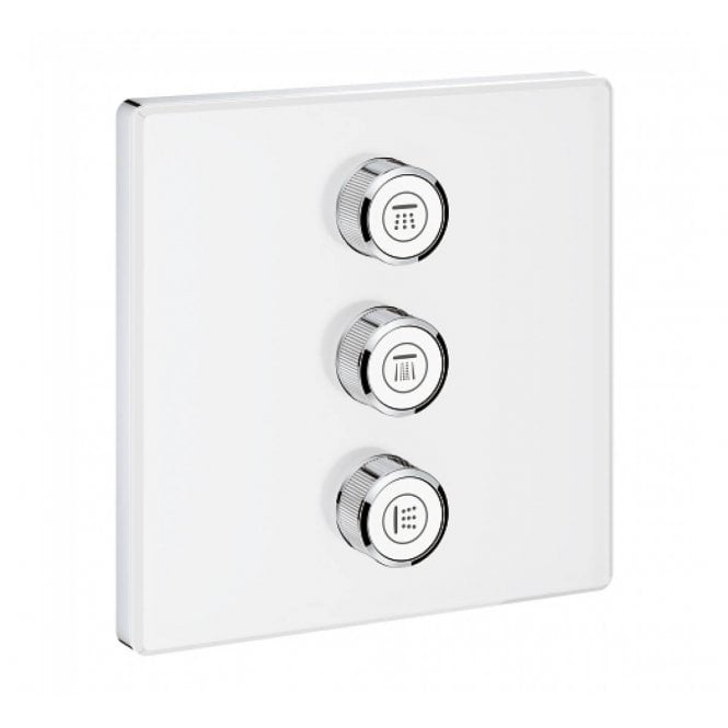 Grohe  Grotherm Smart Control Triple Volume Control Square Trim Moon White - 29158LS0