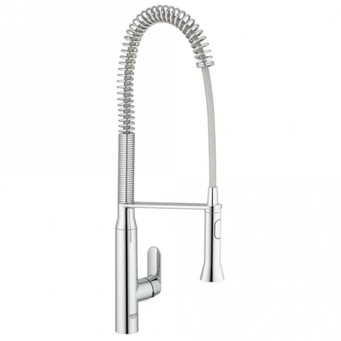 Grohe  K7 Single Lever Kitchen Sink Mixer Tap With Professional Spray - Chrome