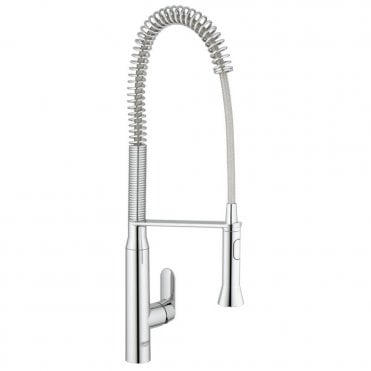 Grohe K7 Single Lever Kitchen Sink Mixer Tap With Professional Spray - Chrome