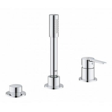Grohe Lineare 3 Hole Single Lever Bath Combination - 19965001