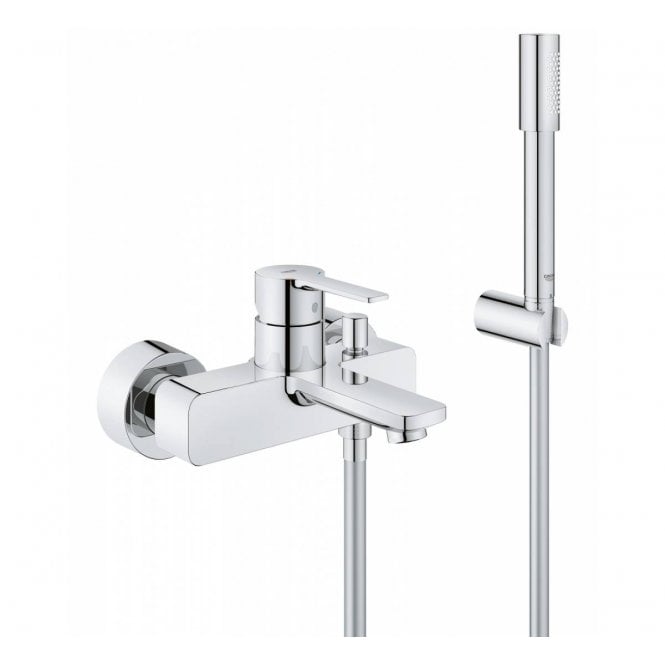 Grohe  Lineare Single Lever Bath/Shower Mixer With Hand Held Shower Set - 33850001
