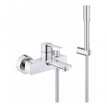 Grohe Lineare Single Lever Bath/Shower Mixer With Hand Held Shower Set - 33850001