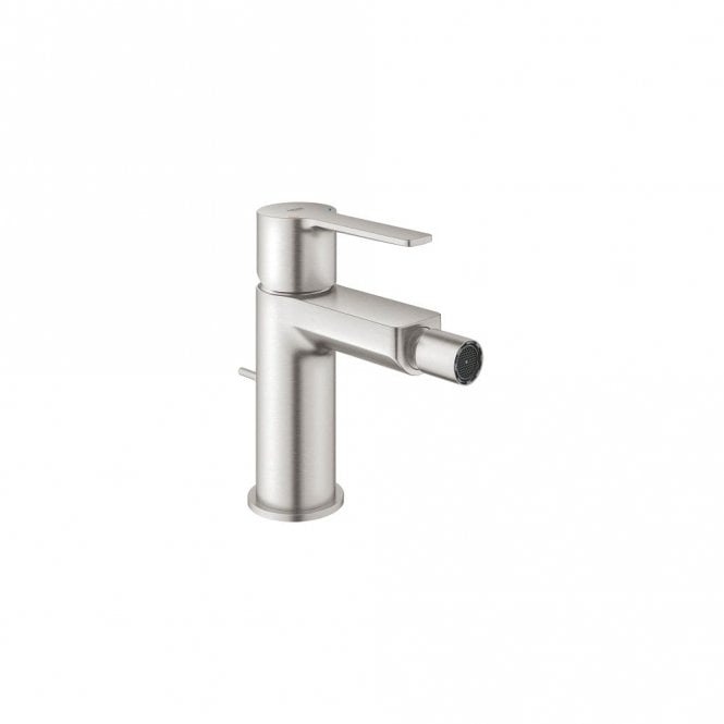 Grohe  Lineare Single Lever Bidet Mixer Tap With Pop Up Waste - Super steel