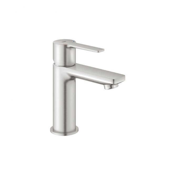 Grohe  Lineare XS Size Basin Mixer Tap With Push Open Pop Up Waste - super steel