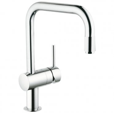 Grohe Minta Mono Single lever Kitchen Sink Mixer Tap - Chrome