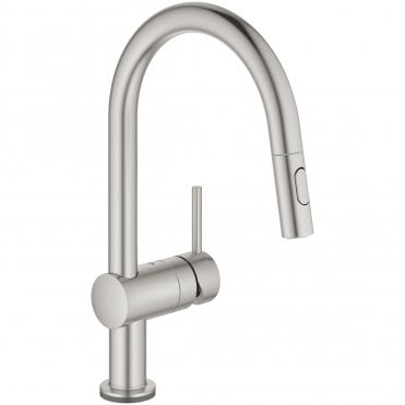 Grohe Minta Touch Electronic Kitchen Sink Mixer Tap With Pull Out Spray (Select Finish)