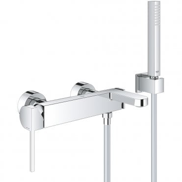 Grohe Plus Exposed Bath Shower Mixer Tap With shower set - Chrome