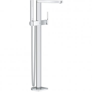 Grohe Plus Floor Mounted Bath Shower Mixer Tap - Chrome