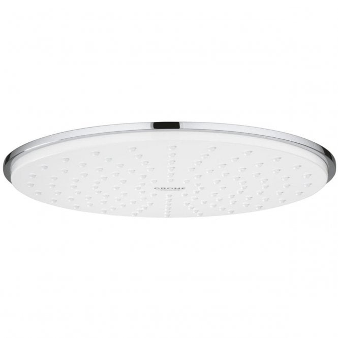 Grohe  Rain shower Cosmo Large Fixed Shower Head With Flow Limiter- Moon White