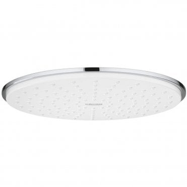 Grohe Rain shower Cosmo Large Fixed Shower Head With Flow Limiter- Moon White