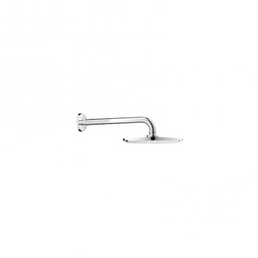 Grohe Rain shower Cosmopolitan 210mm Shower Head With Arm 9.5 Litre - Chrome
