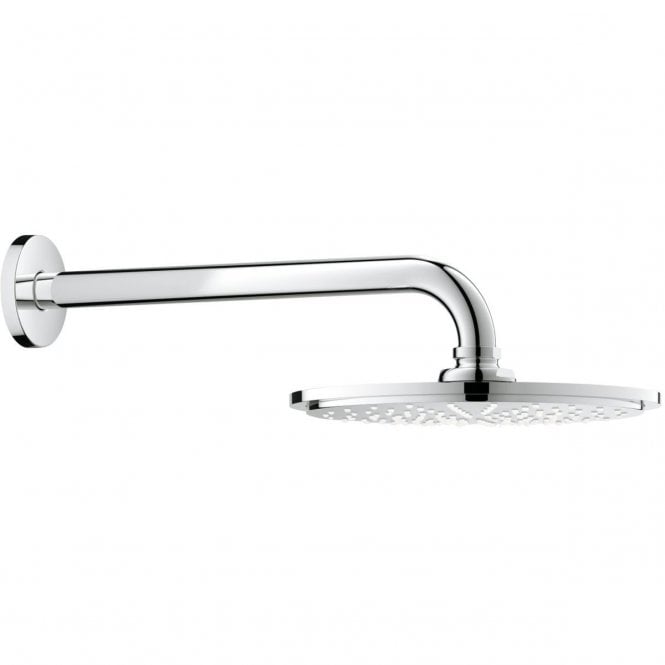 Grohe  Rain shower Cosmopolitan 210mm Shower Head With Arm - Chrome