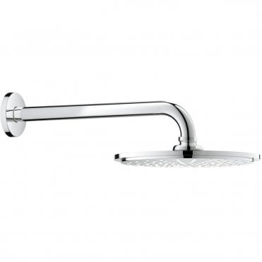 Grohe Rain shower Cosmopolitan 210mm Shower Head With Arm - Chrome
