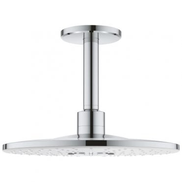 Grohe Rain shower Smart Active Ceiling Shower Head With Arm - Moon White