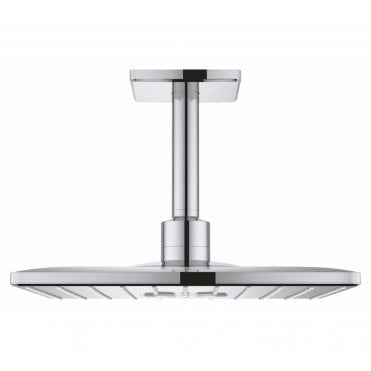 Grohe Rainshower 310 Smart Active Cube Head Shower Set Ceiling 142mm 2 Spray Patterns - 26481000