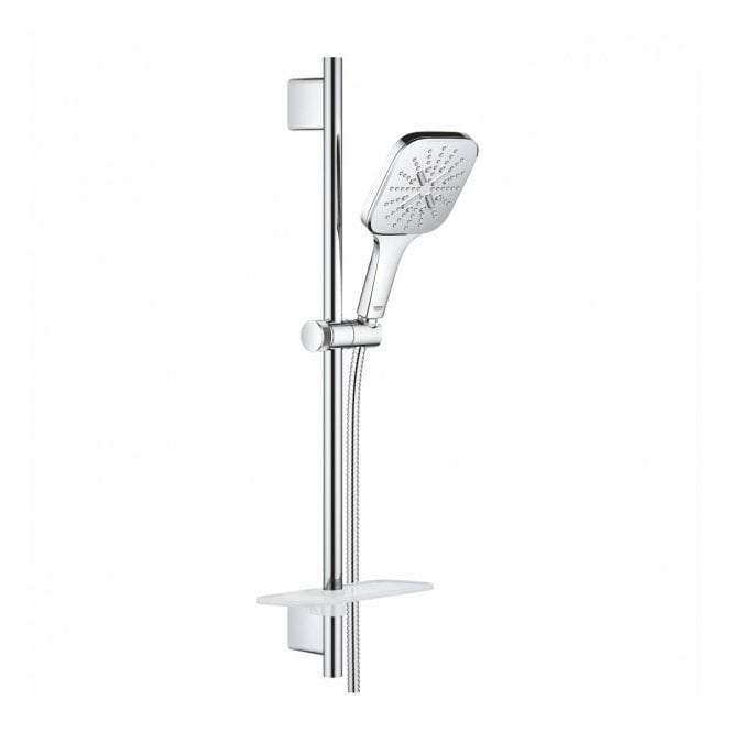 Grohe  Rainshower Smartactive 130 Cube Shower Rail Set 3 Sprays With 6.6 L/Min Flow Limiter - 26585000