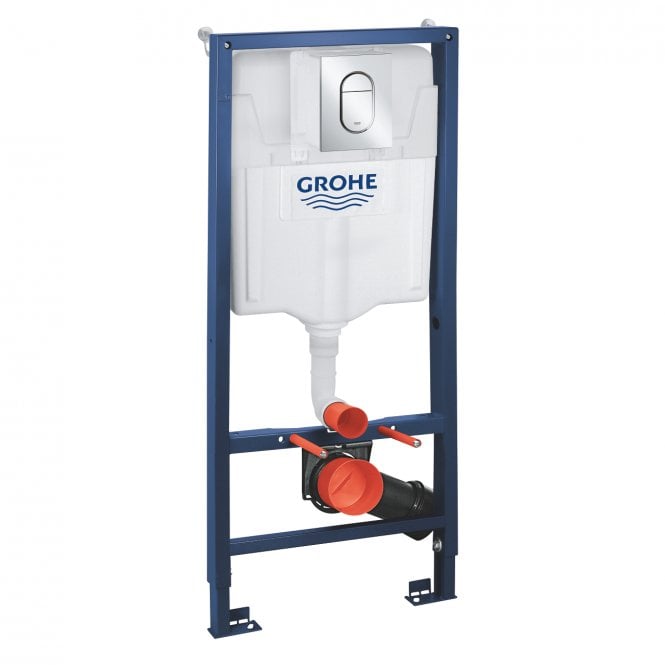 Grohe  Rapid SL 3 in 1 WC Toilet Fixing Frame with Cistern and Arena Flush Plate 1130mm High