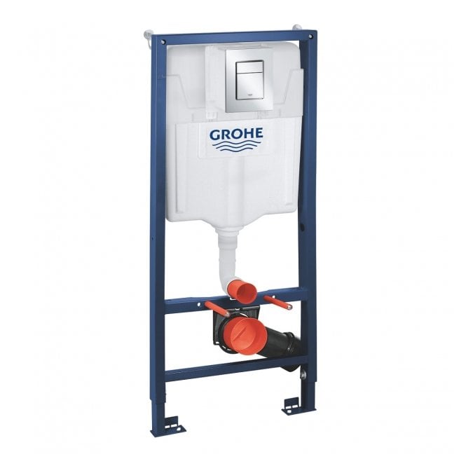 Grohe  Rapid SL 3 in 1 WC Toilet Fixing Frame with Cistern and Skate Flush Plate 1130mm High - 39501000