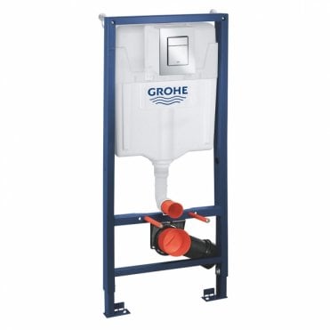 Grohe Rapid SL 3 in 1 WC Toilet Fixing Frame with Cistern and Skate Flush Plate 1130mm High - 39501000