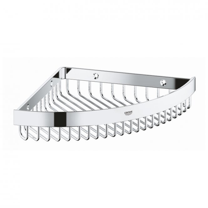 Grohe  Selection Cube Large Corner Basket - Chrome