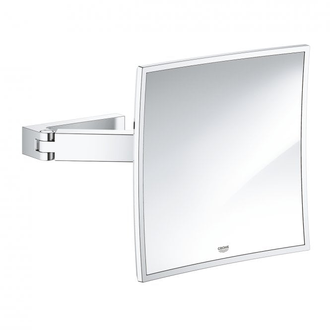 Grohe  Selection Cube Magnifying Mirror - Chrome