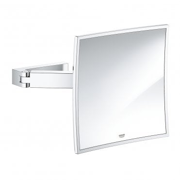 Grohe Selection Cube Magnifying Mirror - Chrome