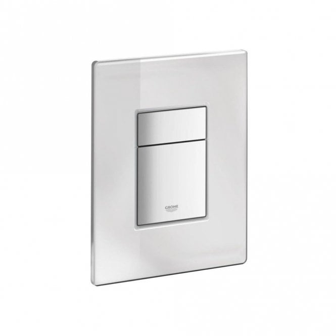 Grohe  Skate Cosmopolitan WC Wall Dual Flush Plate - Mirrored Glass