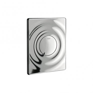Grohe Surf Single Flush Plate - Chrome