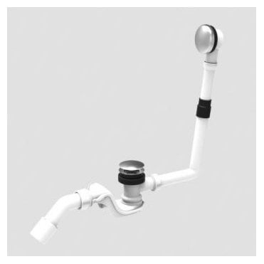 Grohe Talento Bath Pop Up Waste With Overflow - Chrome/White